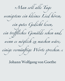 Zitat Johann Wolfgang von Goethe